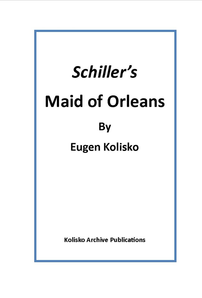 Schiller's Maid of Orleans